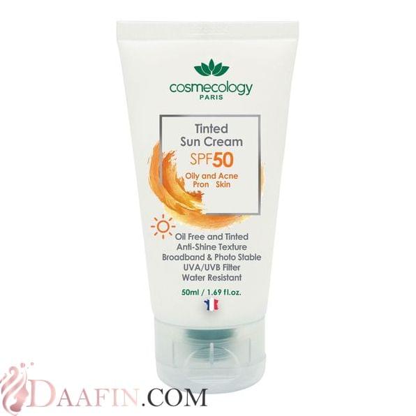 ضد آفتاب رنگی SPF50 فاقد چربی کاسمکولوژی