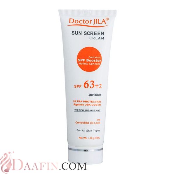 ضد آفتاب بی‌رنگ SPF63 دکتر ژیلا