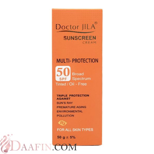 ضد آفتاب رنگی مولتی پروتکشن SPF50 دکتر ژیلا