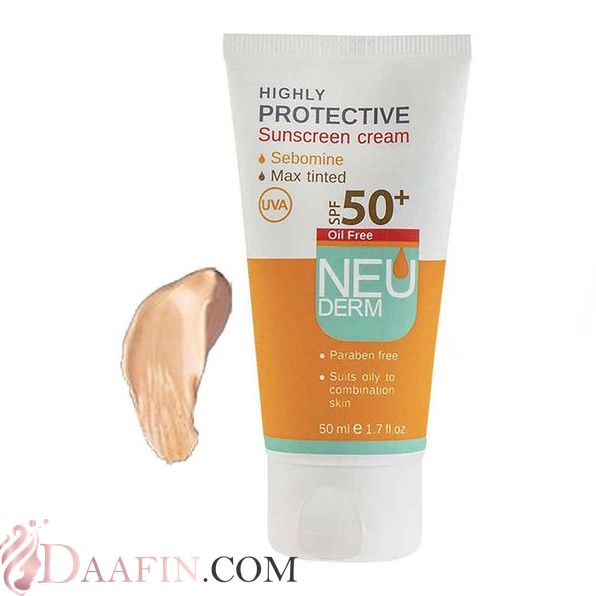 ضد آفتاب رنگی تیره فاقد چربی SPF50 نئودرم