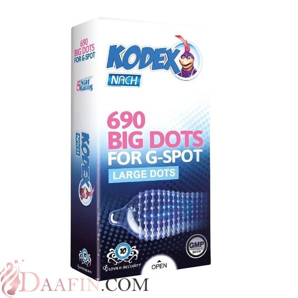 کاندوم 10عددی Big Dots کدکس