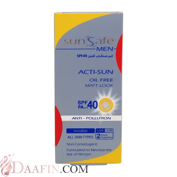 ضد آفتاب فاقد چربی آقایان SPF40 سان سیف