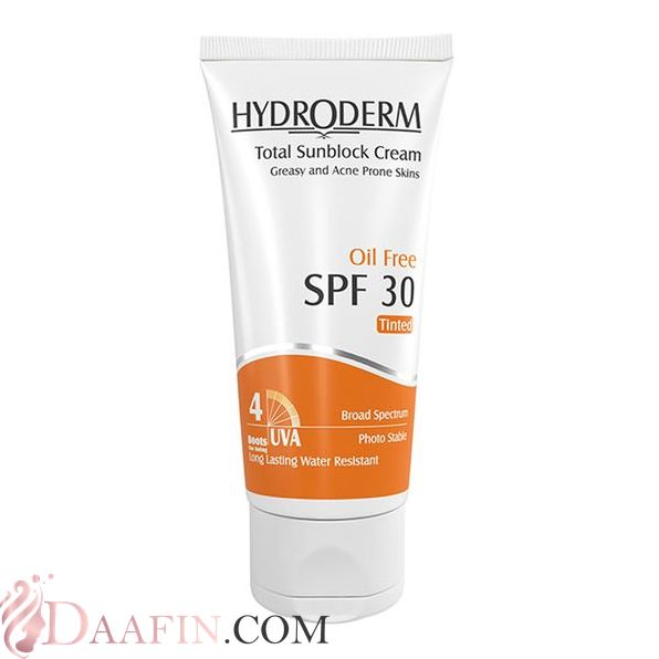 ضد آفتاب رنگی فاقد چربی SPF30 هیدرودرم