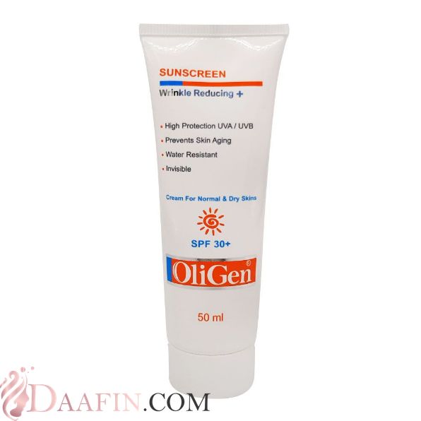 کرم ضد آفتاب و ضد چروک پوست نرمال و خشک +SPF30 الی ژن