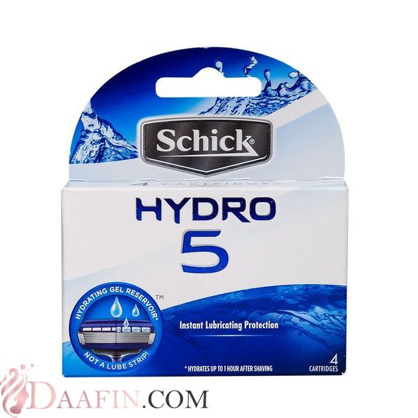 تیغ یدک خودتراش مردانه 5 تیغه Hydro 5 بسته 4 عددی شیک