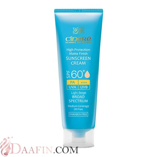 ضد آفتاب مات رنگی پوست چرب +SPF60 سینره