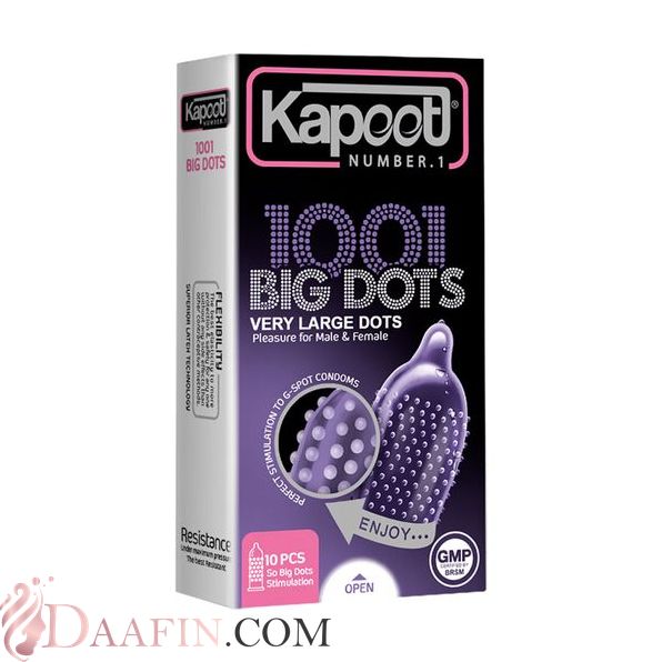 کاندوم 10 عددی Big Dots 1001 کاپوت