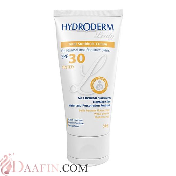 ضد آفتاب رنگی SPF30 هیدرودرم