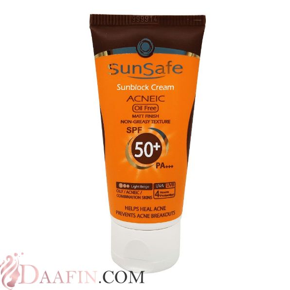 ضد آفتاب رنگی فاقد چربی آکنئیک SPF50 سان سیف