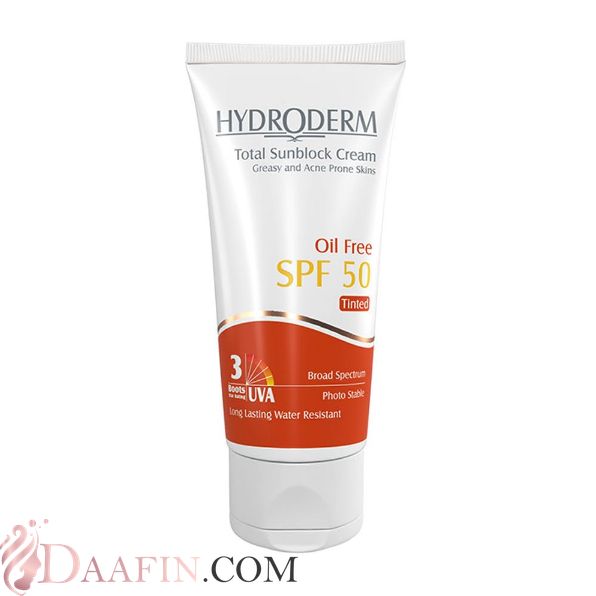 ضد آفتاب رنگی فاقد چربی SPF50 هیدرودرم