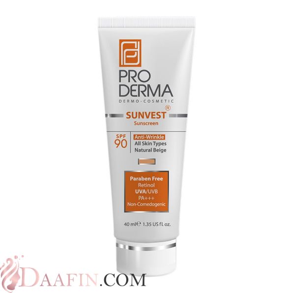 ضد آفتاب و ضد چروک رنگی SPF90 پرودرما