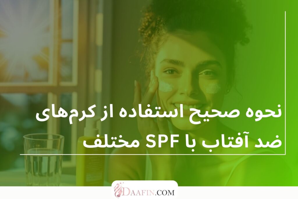 نحوه صحیح استفاده از کرمهای ضد آفتاب با SPF مختلف