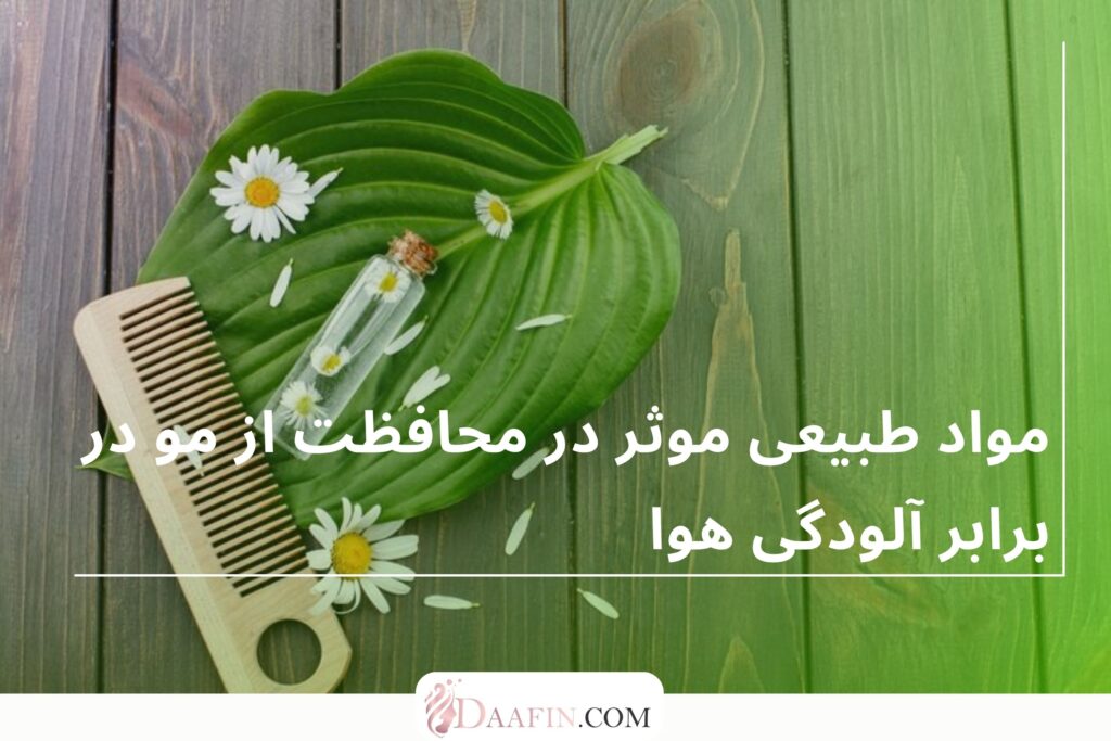 مواد طبیعی موثر در محافظت از مو در برابر آلودگی هوا