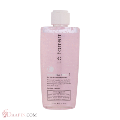 تونر پاک‌کننده صورت لافارر مدل مولتی اکتیو، مناسب پوست‌های چرب و مختلط، حجم 170 میلی‌لیتر