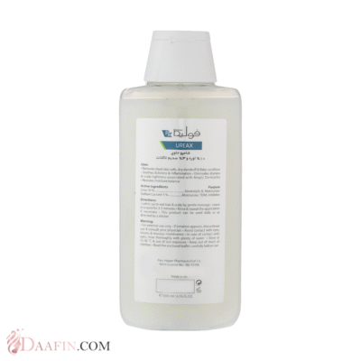 شامپو ضد شوره فولیکا مدل Ureax حجم ۲۰۰ میلی لیتر بدون سولفات