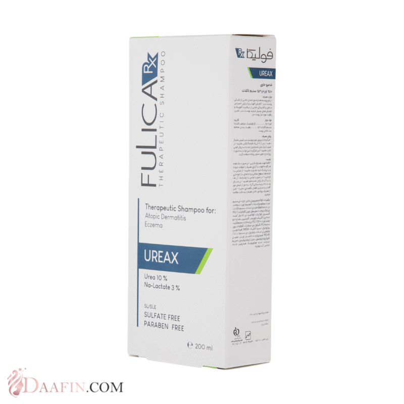 شامپو ضد شوره فولیکا مدل Ureax حجم ۲۰۰ میلی لیتر بدون سولفات