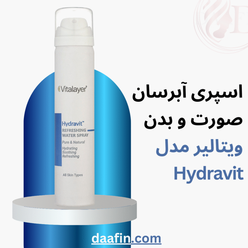 اسپری آبرسان صورت و بدن ویتالیر مدل Hydravit، حجم 75 میلی‌لیتر