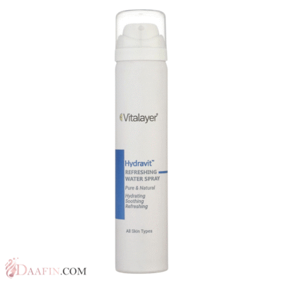 اسپری آبرسان صورت و بدن ویتالیر مدل Hydravit، حجم 75 میلی‌لیتر