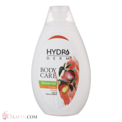 شامپو بدن کرمی با رایحه هلو و آرگان هیدرودرم مناسب انواع پوست حجم 500 میلی لیتر