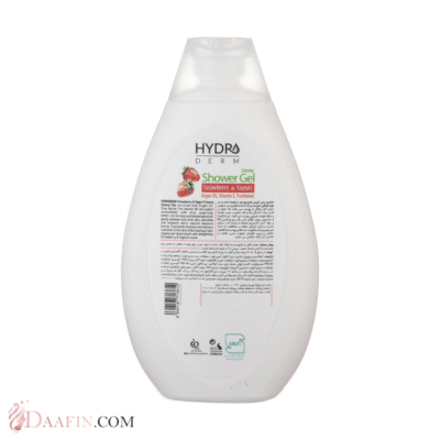 شامپو بدن کرمی هیدرودرم با رایحه ماست و توت فرنگی حجم 500 میل لیتر