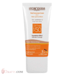 کرم ضد آفتاب فاقد چربی هیدرودرم با پوشش کرم پودری SPF50