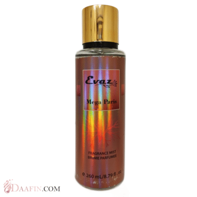 بادی اسپلش رایحه Mega paris برند Evaz حجم 260 میلی لیتر
