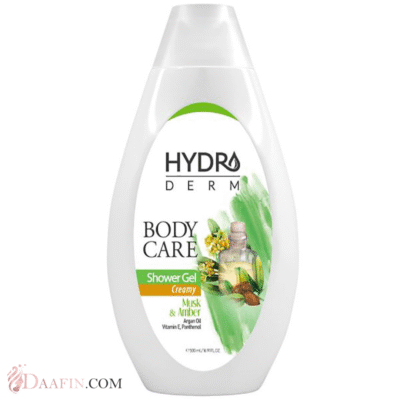 شامپو بدن کرمی مدل مشک و عنبر هیدرودرم حجم 500 میلی لیتر
