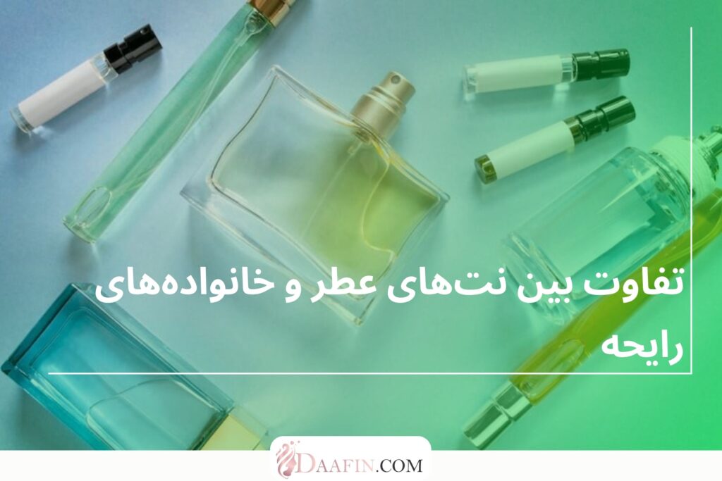 تفاوت بین نتهای عطر و خانوادههای رایحه