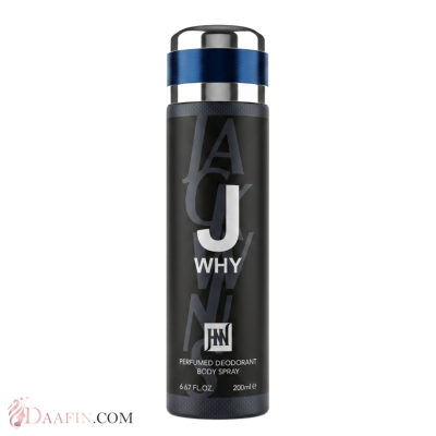 اسپری بدن مردانه جانوین مدل J WHY حجم 200 میلی لیتر