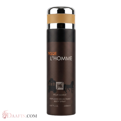 اسپری بدن جانوین TIQQE LHOMME حجم 200 میلی لیتر