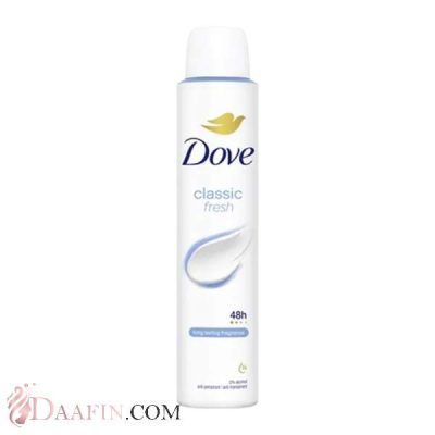 اسپری زنانه داو سری مدل classic fresh حجم 250 میلی لیتر