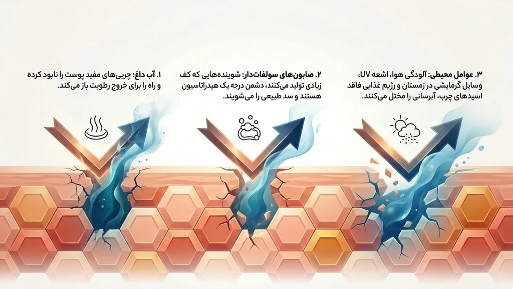 عواملی که باعث عدم آبرسانی می‌شوند