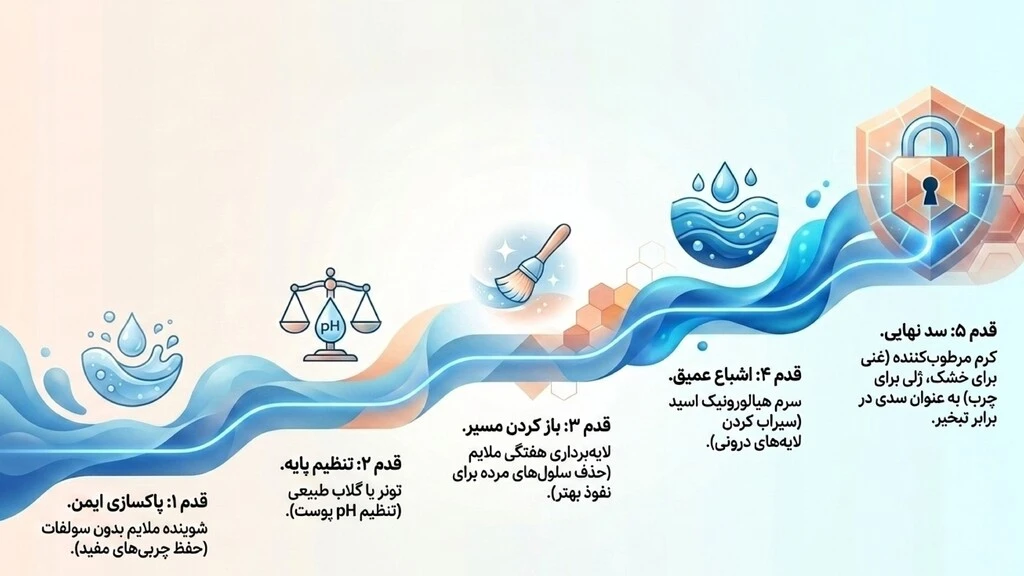روتین آبرسانی به پوست