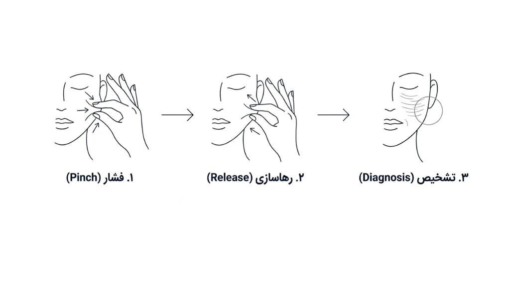 تست الاستیسیته برای تشخیص دهیدراته شدن پوست