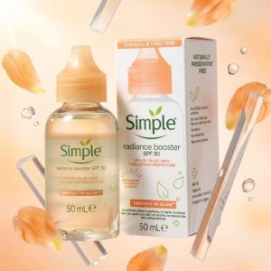 سرم روشن‌کننده و محافظت‌کننده گلو رادیانس سیمپل SPF30 به همراه باکس