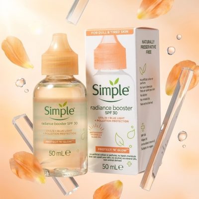 سرم روشن‌کننده و محافظت‌کننده گلو رادیانس سیمپل SPF30 به همراه باکس